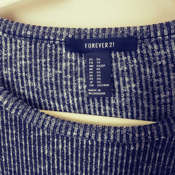 Forever 21 gray ribbed xs dress - Picture 2 of 3